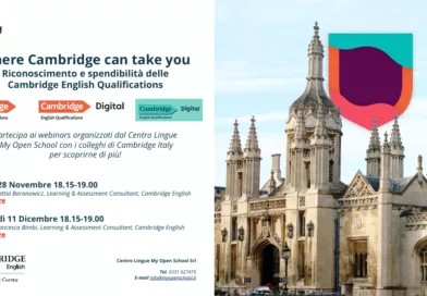 Webinar sulle Certificazioni Cambridge English – Aperto a Studenti e Famiglie